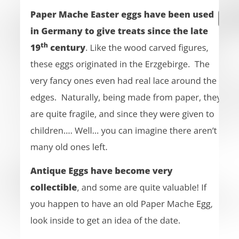 🍋NWOT PAPER MACHE EGG SEALED - Picture 8 of 11